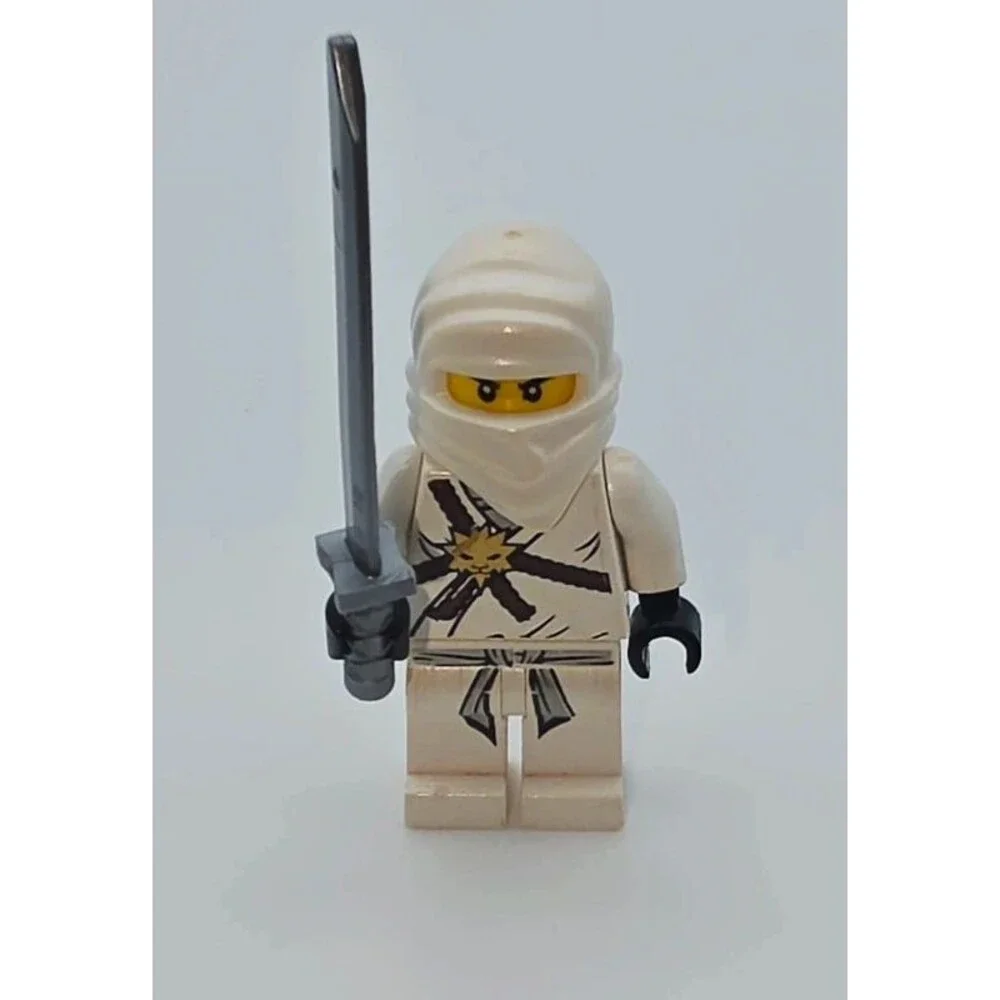 LEGO Ninjago Zane Minifigure njo0001 Original 2011 Pilot Golden Weapons